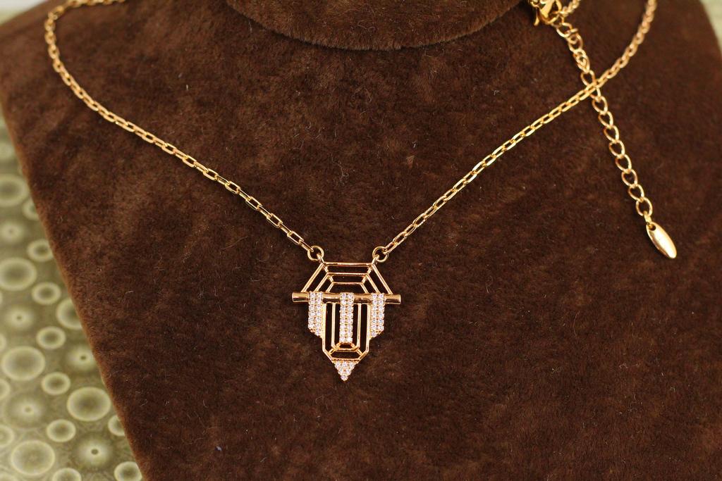 Набір Xuping Jewelry Кристалічний блиск 42 см добір 5 см Золотистий (31371476)