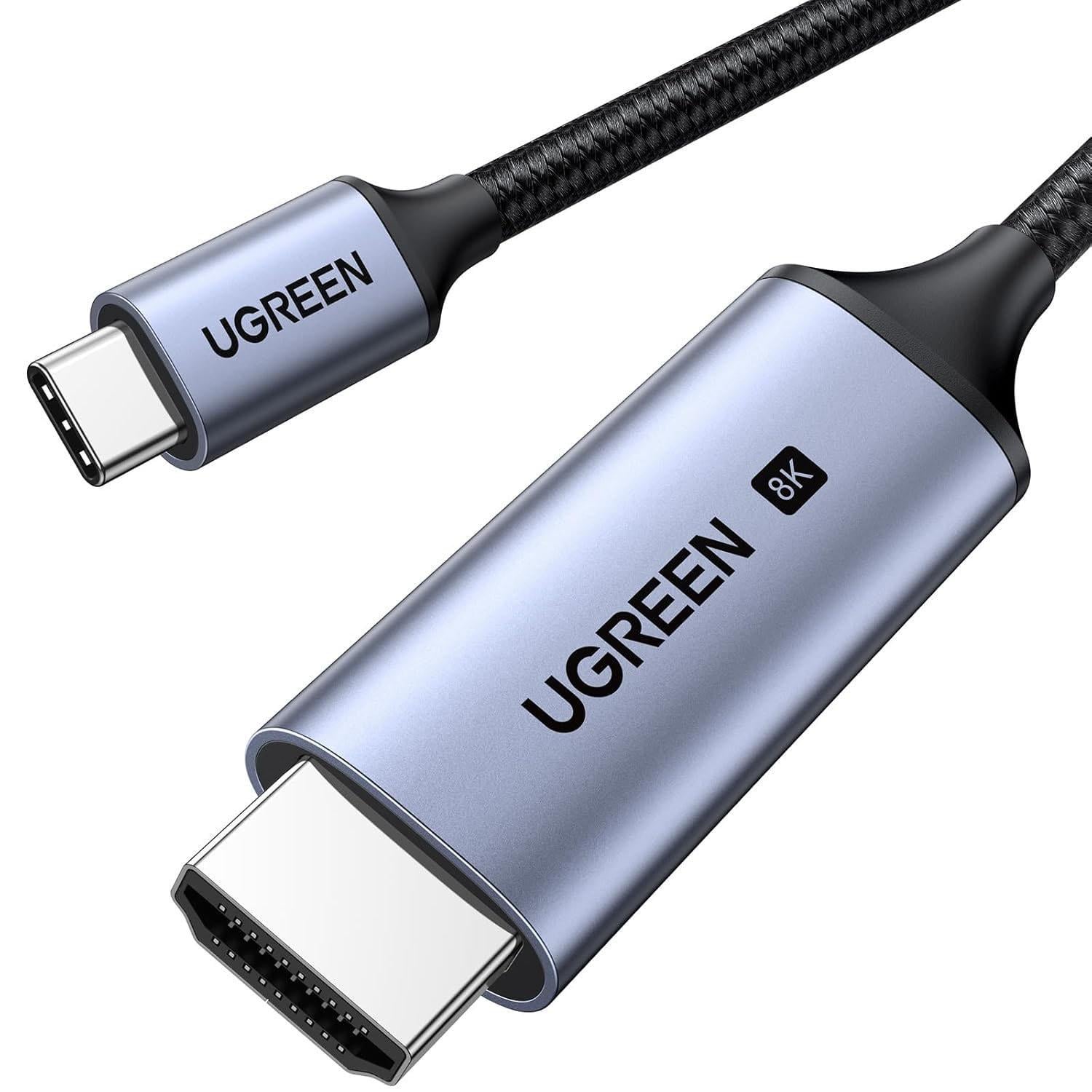 Кабель USB-C на HDMI UGREEN CM565 8K 60 Гц 1,5 м Серый (90451)