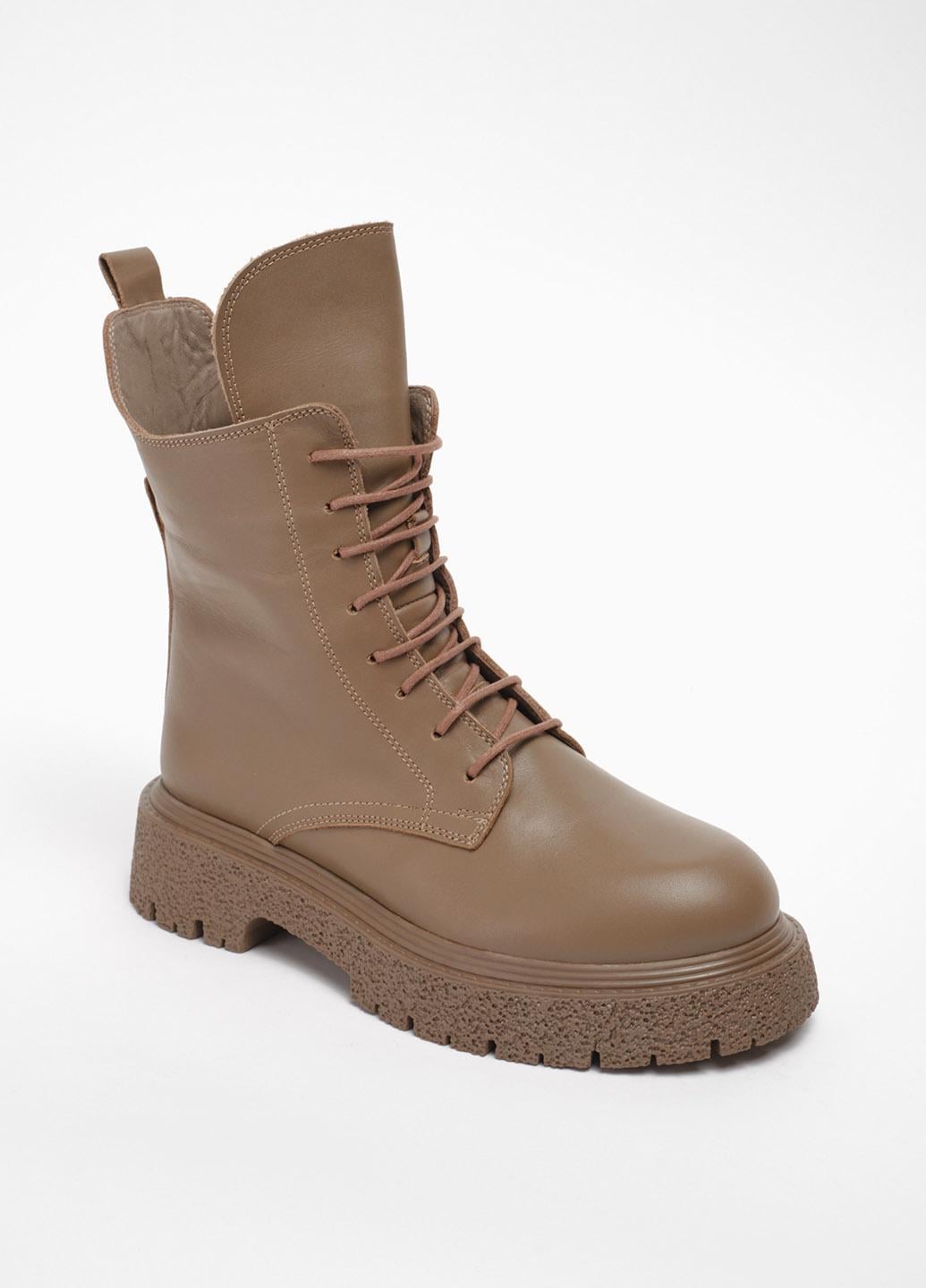 Ботинки женские кожаные Miss Roy 8215 220 р. 37 Бежевый (341748_37)