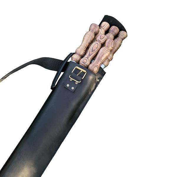 Набір шампурів Колчан Яструб Gorillas BBQ в шкіряному чохлі - фото 3 Набір шампурів Колчан Яструб Gorillas BBQ в шкіряному чохлі - фото 3