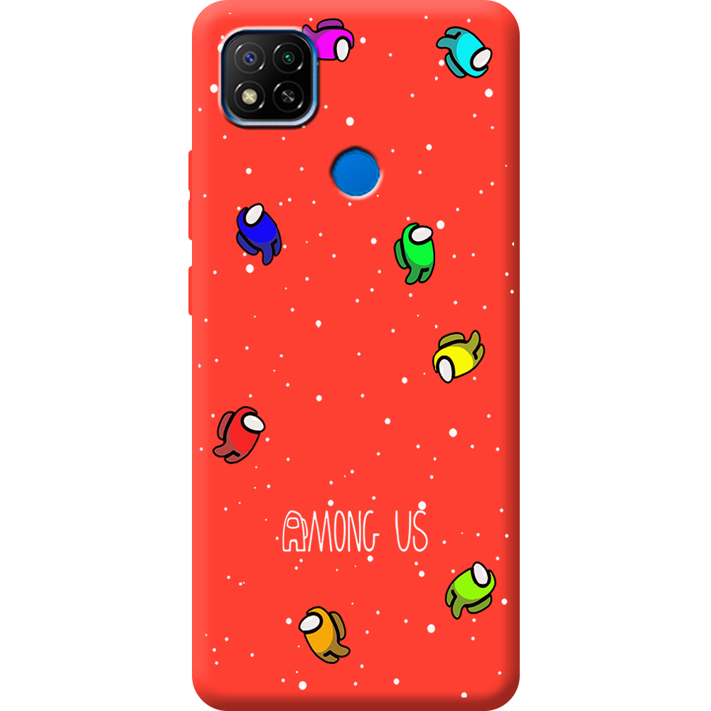 Чехол BoxFace Xiaomi Redmi 9C Among Us Invisible Красный силикон (40879-bk76-44021)