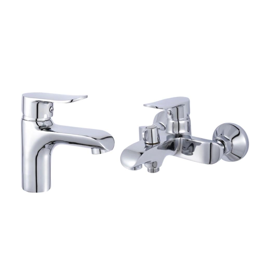 Набор смесителей для ванной Lidz Wieza 001/Wieza 006 Chrome (FRRS00052489)