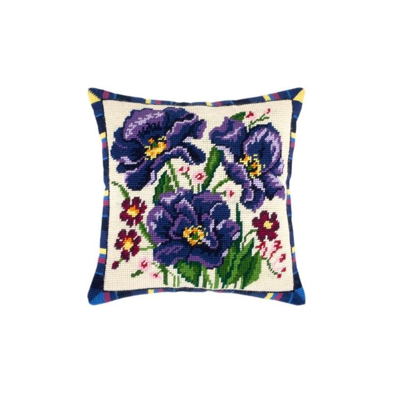 Набір для вишивки хрестиком подушки Чарівниця V-25 Анемони (7293)