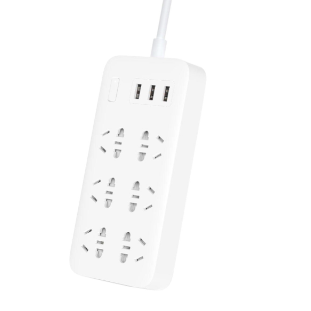 Подовжувач MiJia Power Strip CXB6-1QM 6 розеток 1,8 м Білий (1853344325-02) - фото 1