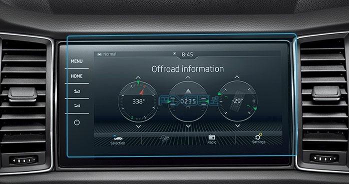 Стекло защитное Pixsel гибридный глянец на монитор Skoda KODIAQ 11,3“ 2023