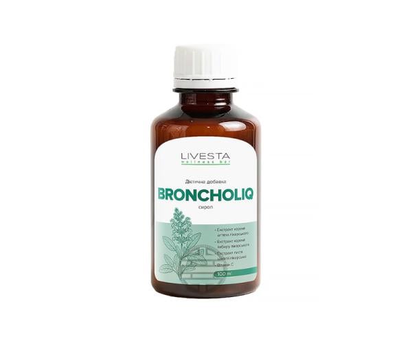 Дієтична добавка сироп BronchoLiq LIVESTA 100 мл