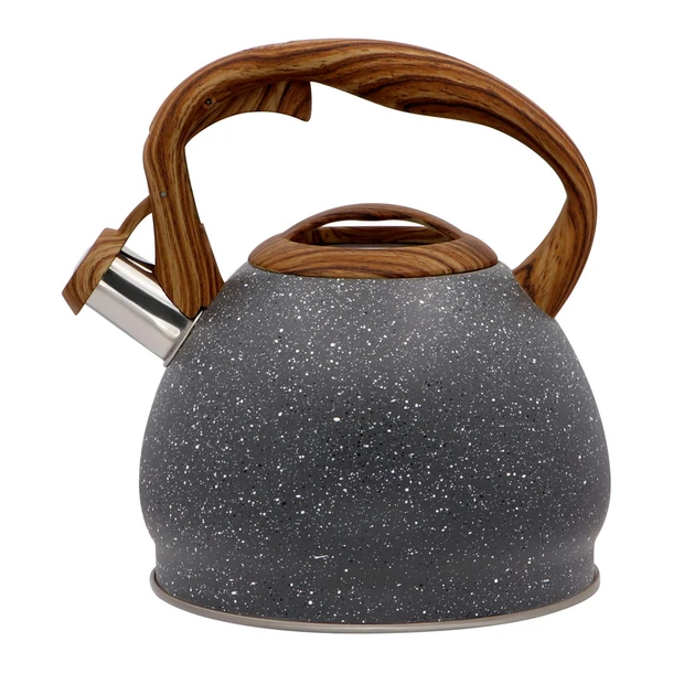 Чайник ZAUBERG с свистком из нержавеющей стали 3,0 л Серый (ZB 16/3)