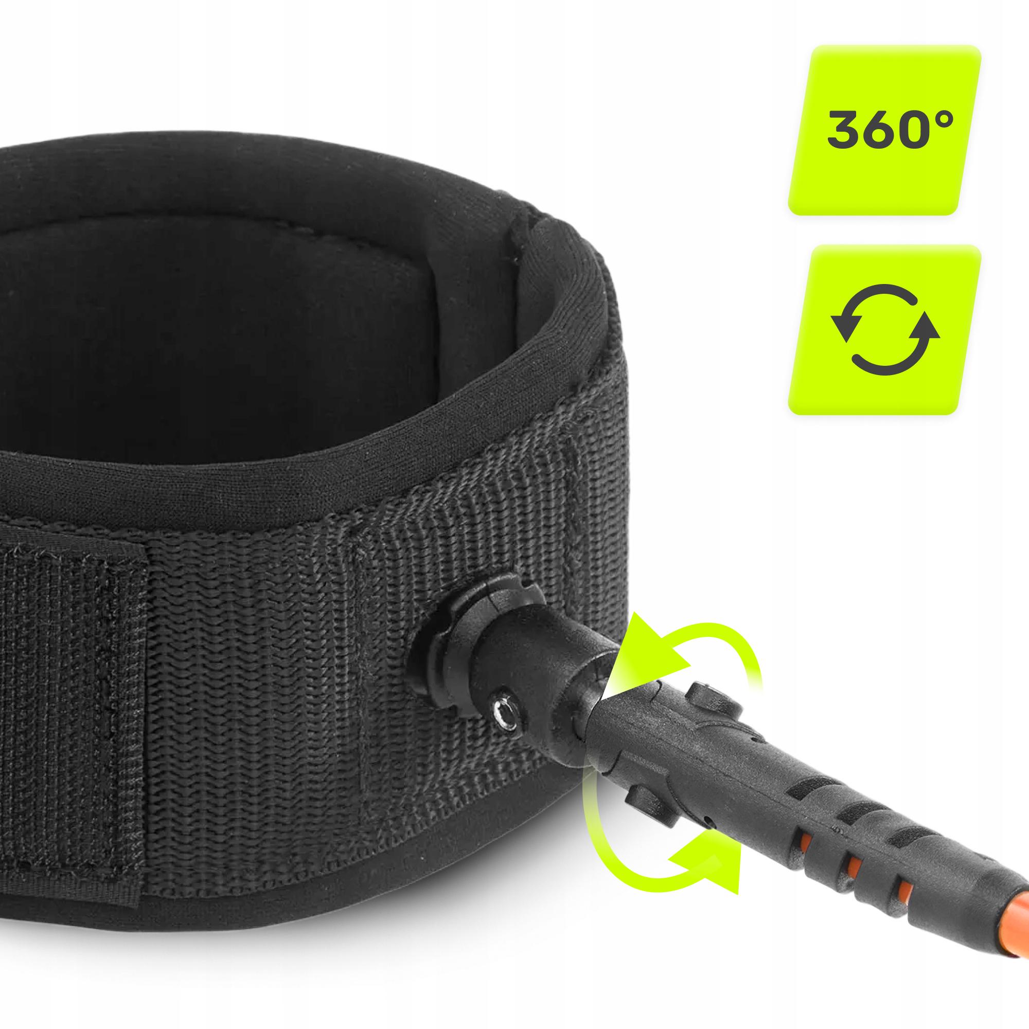 Ліш страхувальний для дошки TSUNAMI SUP-Leash Black/Orange (P-5907739316493) - фото 4