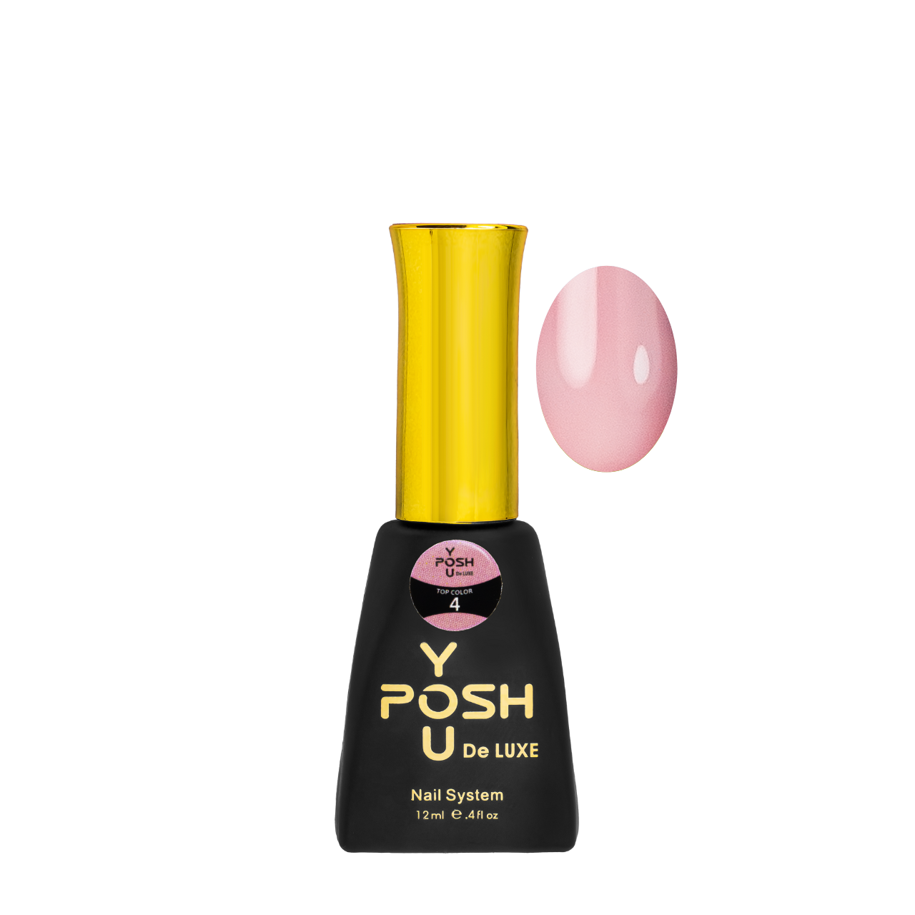 Топ для гель-лаку без липкого шару YouPOSH Top Color 12 мл 4 Світлий рожевий (23940058)