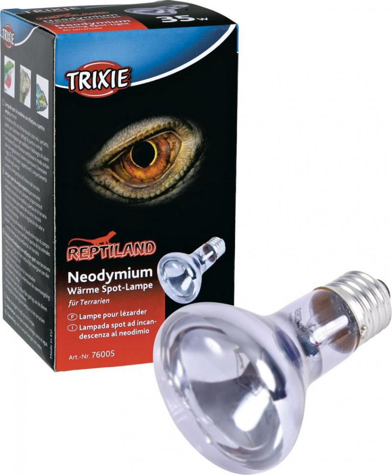 Лампа рефлекторная Trixie Neodymium Basking Spot Lamp прозрачная тропическая для рептилий Trixie Neodymium Basking Spot Lamp 50 Вт