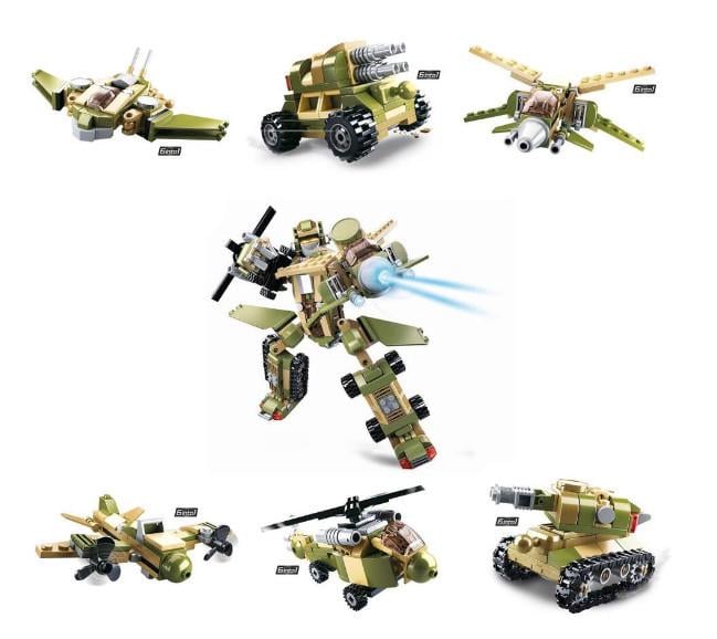 Конструктор Sluban 6в1 Военный транспорт 448 дет.
