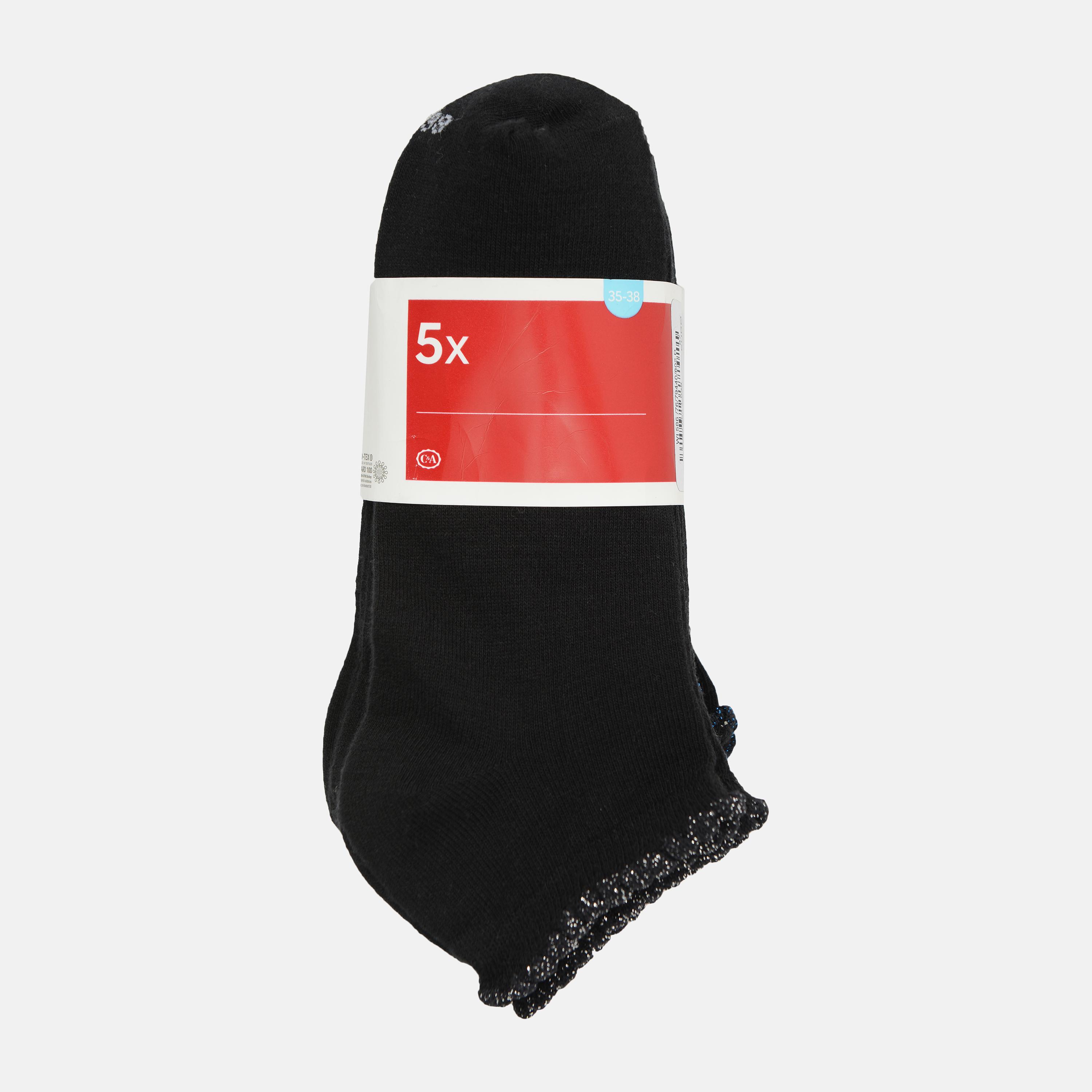 Шкарпетки C&A р. 35-38 5 пар Чорний (5867679440802)