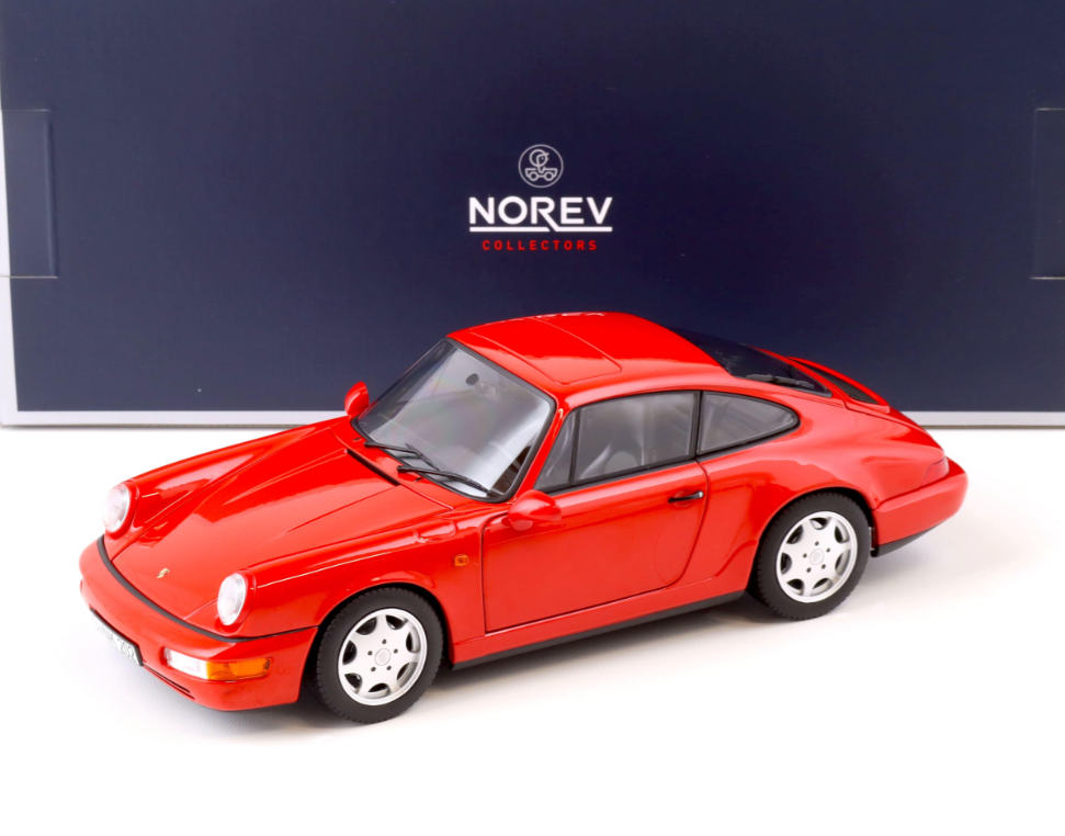 Модель автомобіля Norev 1:18 Porsche 911 964 Carrera 2 Coupe Red (187320) - фото 5