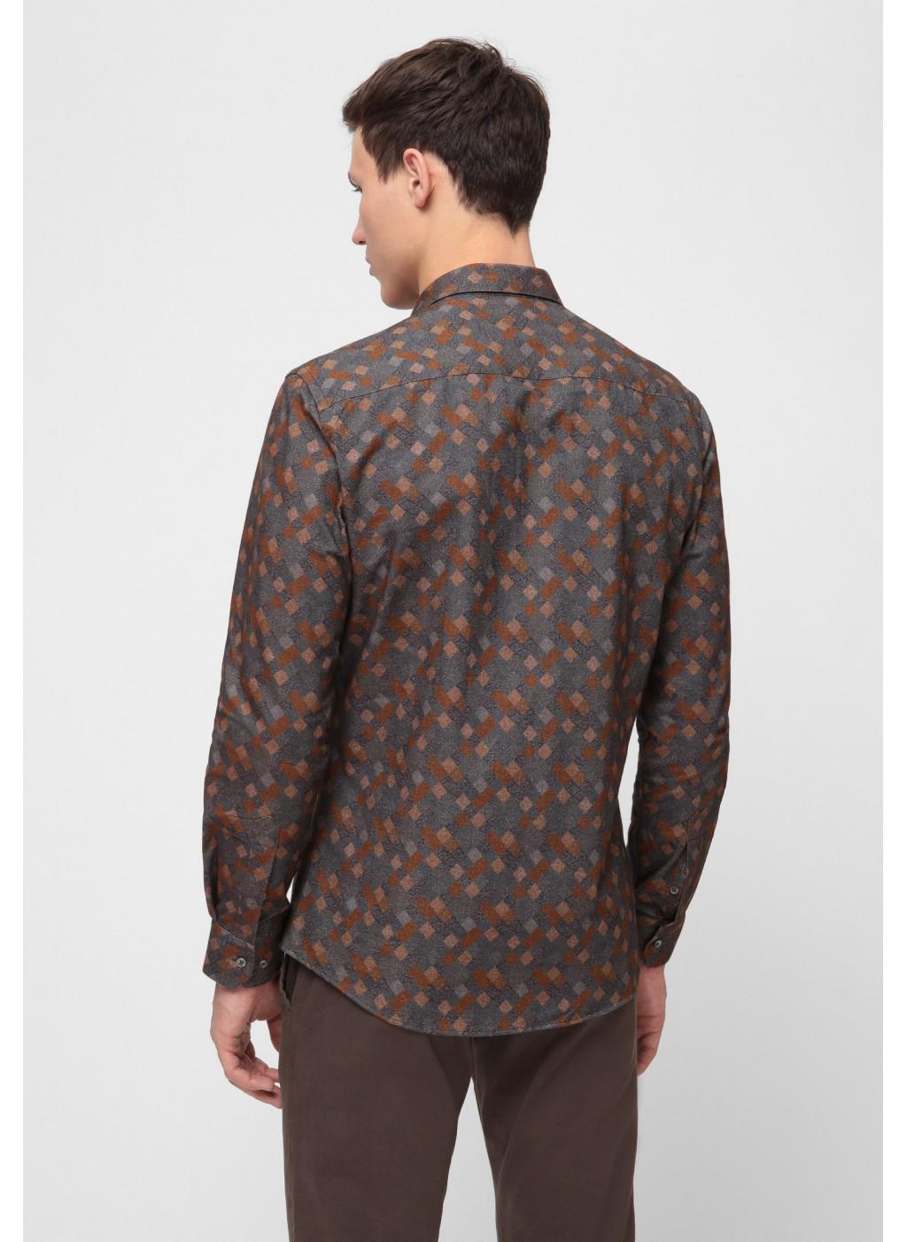 Сорочка чоловіча NAVI NV02-1X-003-A S Сірий - фото 3 Сорочка чоловіча NAVI NV02-1X-003-A S Сірий - фото 3