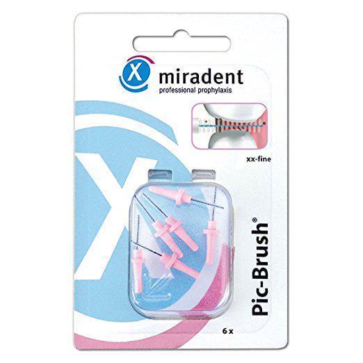 Ершики межзубные Miradent Pic Brush xx-fine 1,5 мм 6 шт. Розовый (350)