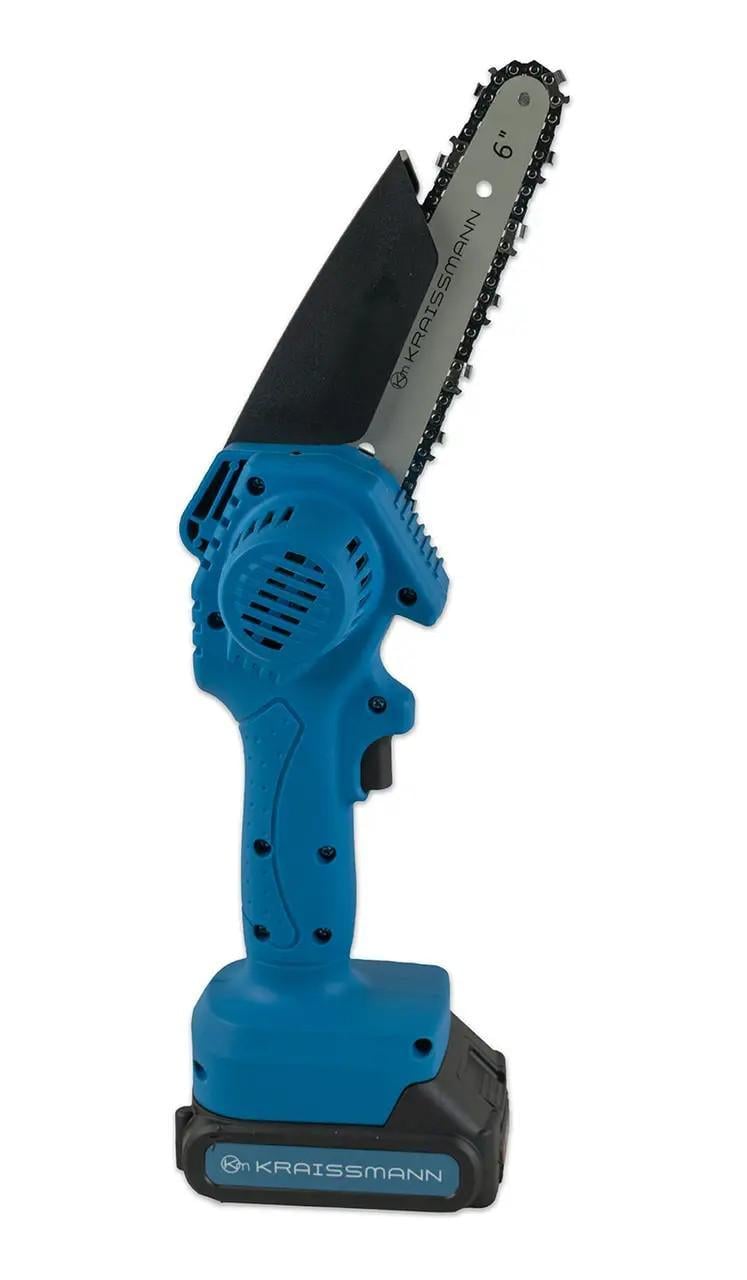 Пила ланцюгова міні акумуляторна KRAISSMANN 1521 AKS 20 з секатором 31 AGS-BL 20/2 шина 150 мм/2 акумулятора 2 Ач/зарядний пристрій (21499821) - фото 7 Пила ланцюгова міні акумуляторна KRAISSMANN 1521 AKS 20 з секатором 31 AGS-BL 20/2 шина 150 мм/2 акумулятора 2 Ач/зарядний пристрій (21499821) - фото 7