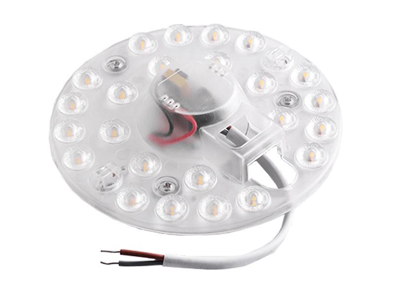 Модуль светодиодный LEDUA 2835 24LED 165-265V 900Lm 12W 6500K магнит LR105 (2098)