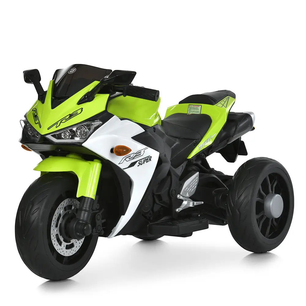 Электромотоцикл детский Bambi Racer M 6329EL-5 на EVA колесах Зеленый