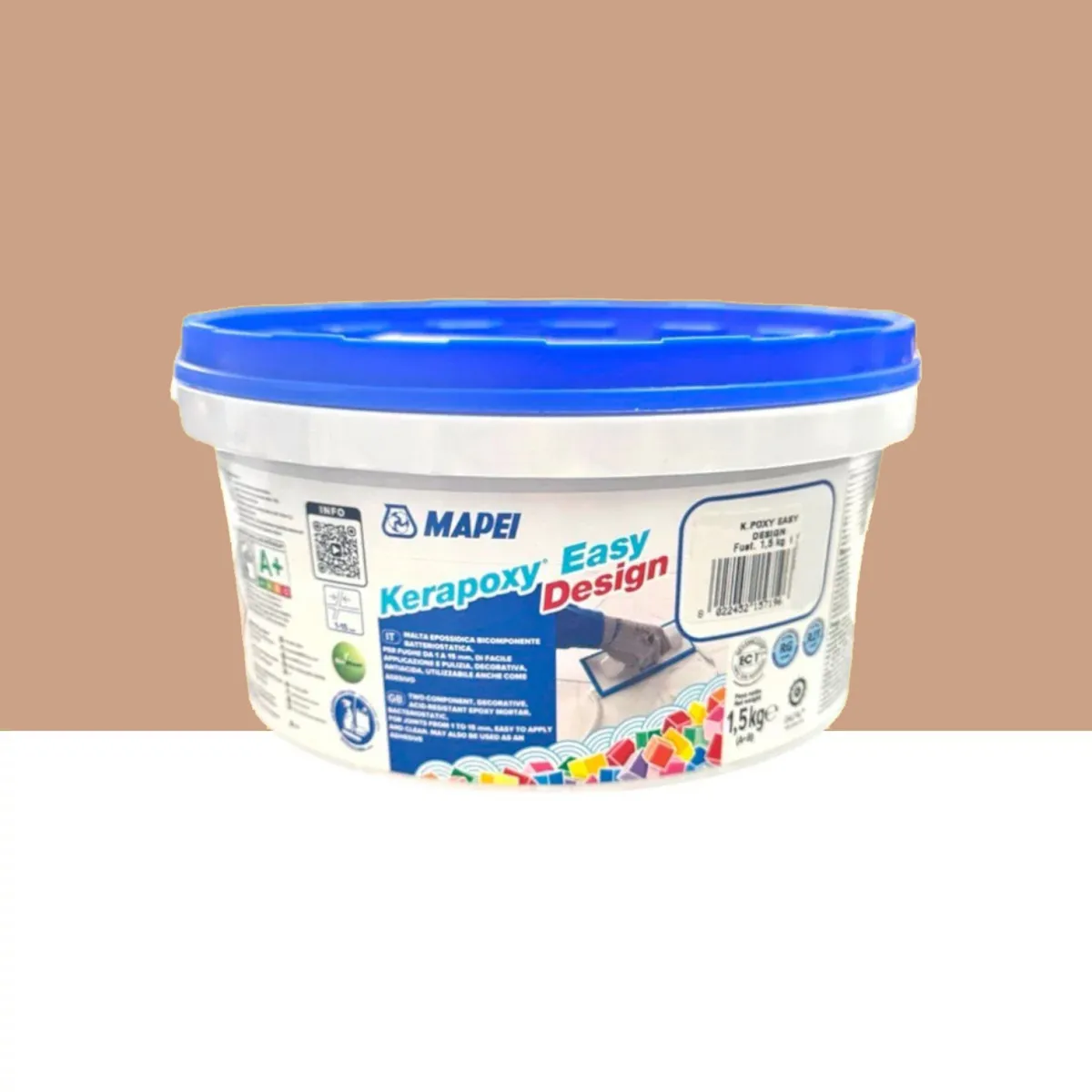 Фуга эпоксидная для швов Mapei KERAPOXY EASY DESIGN 1,5 кг №141 Карамель