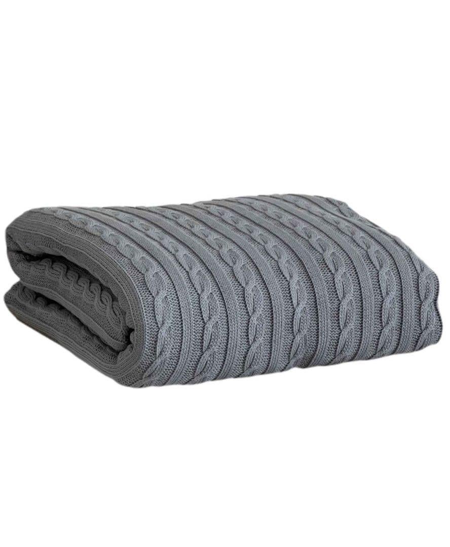 Плед Exclusive Nature 140х180 см Светло-серый (026679) - фото 1