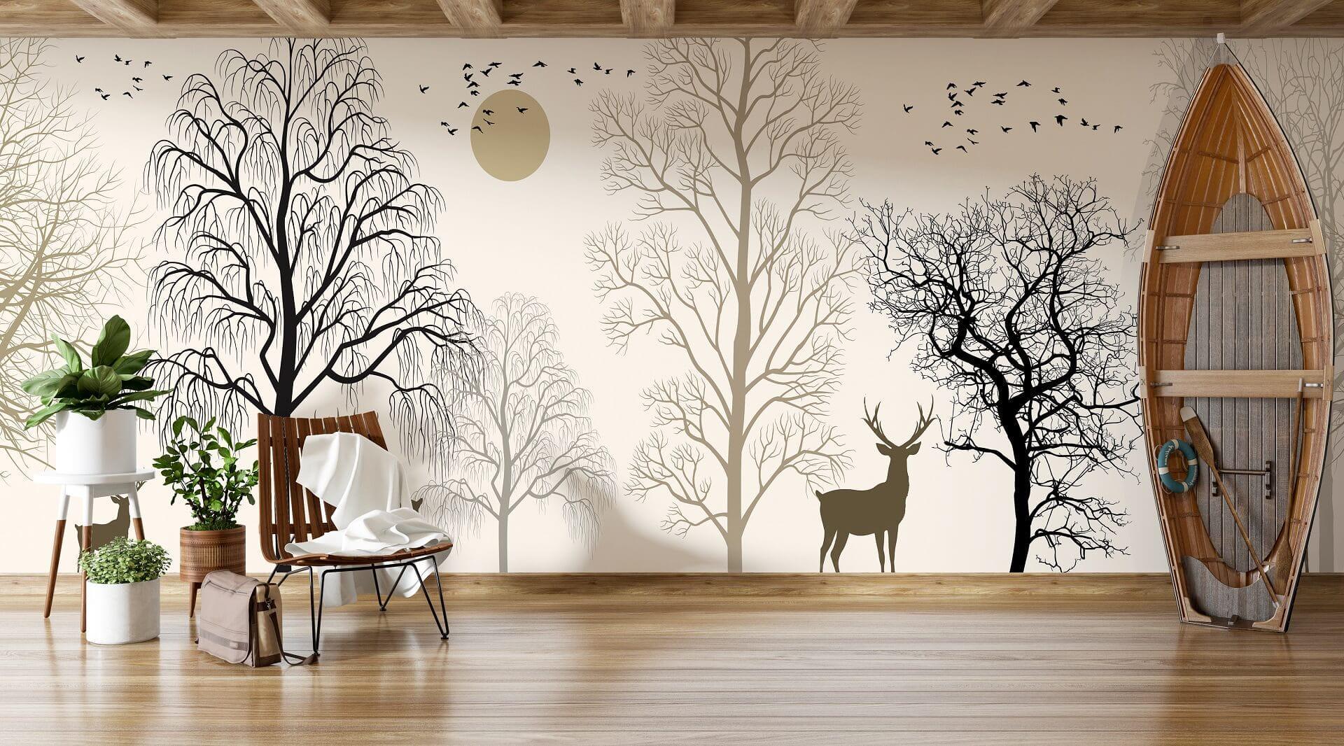 Фотообои флизелиновые Styleo Print-walls 3D Лес 0360 350х270 см (Pw-0360/3)