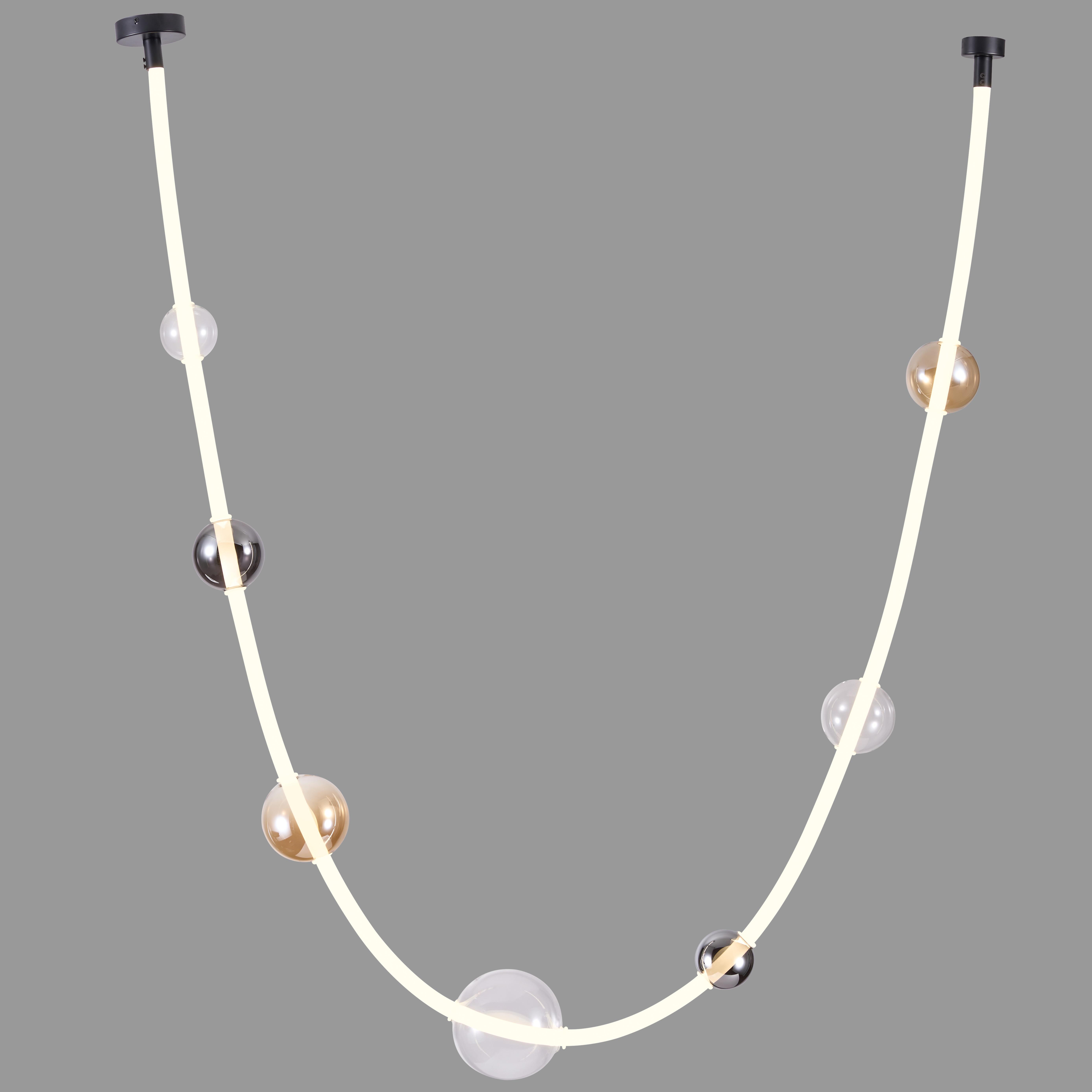 Люстра дизайнерская Led 45W 4000K Белый (88-P68117 (3100) BK+SM+AM+CL)