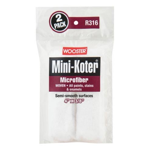 Комплект миниваликов Wooster Microfiber mini-koter 4" 3/8" 2 шт. в уп. Комплект миниваликов Wooster Microfiber mini-koter 4" 3/8" 2 шт. в уп.