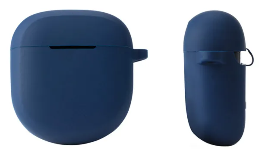 Чохол-накладка DK Silicone Candy Friendly з карабіном для Bose QuietComfort Earbuds II Dark blue (017217) - фото 2