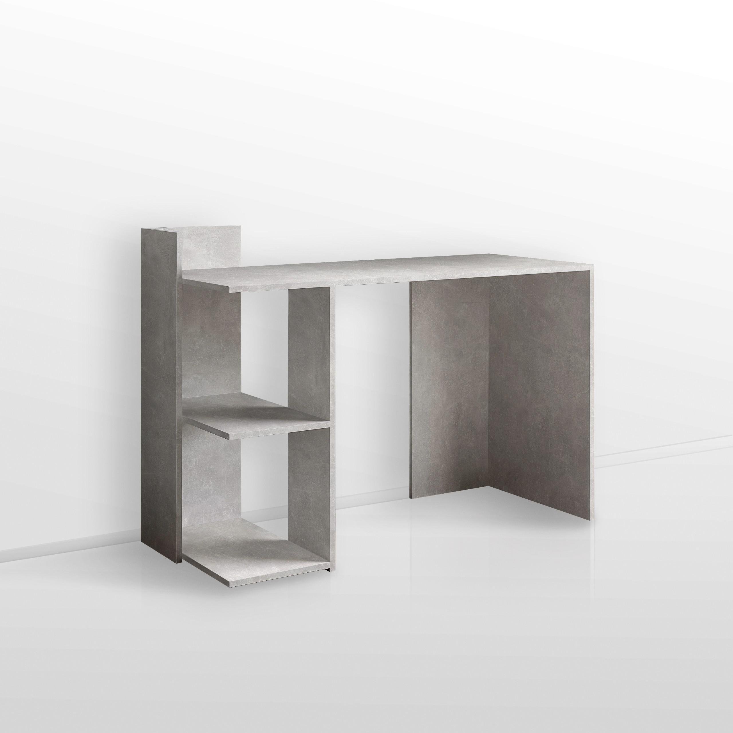 Стіл письмовий з полицями S-12 1200х520х870 мм Бетон - фото 2