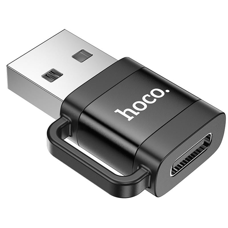 Переходник Hoco UA31D OTG USB male to Type-C female USB2,0 Black (00000073871_1) Переходник Hoco UA31D OTG USB male to Type-C female USB2,0 Black (00000073871_1)