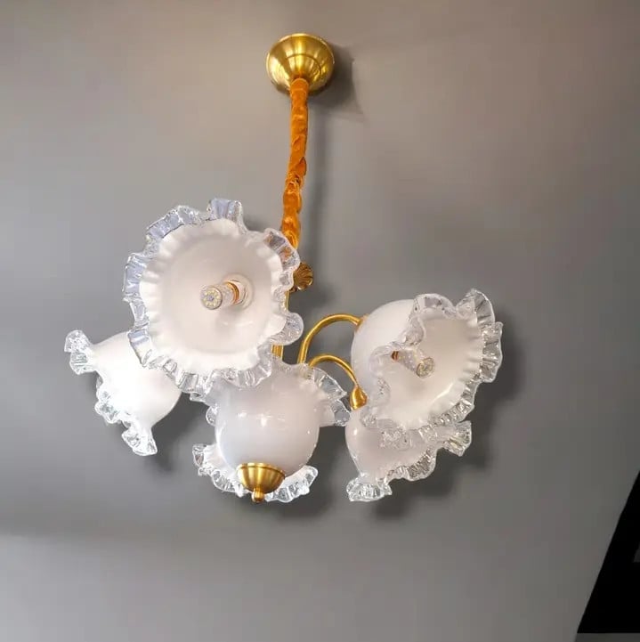 Люстра світлодіодна Дзвіночок 5019 на 6 плафонів Золотистий