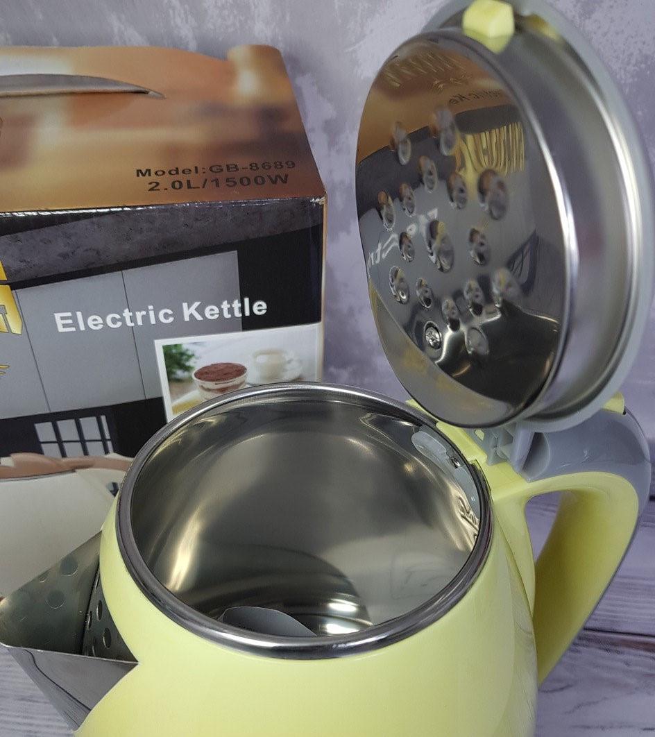 Електрочайник Kettle GB 8689 Goldberg - фото 5 Електрочайник Kettle GB 8689 Goldberg - фото 5