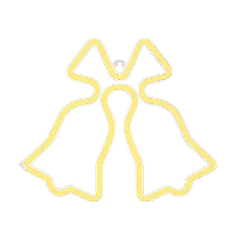 Неоновий світильник настінний декоративний Дзвіночки на батарейках/USB 23,5х20 см (2694134469)
