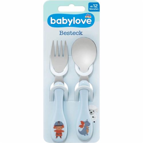 Дитячі столові прибори Babylove Esslernbesteck Blau 2 шт. (34712137)