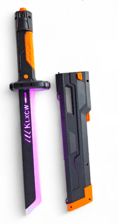 Игрушечный световой меч Джидая Sword Dazzling Light LED подсветка/искры/USB зарядка 44 см Оранжевый (32144958)