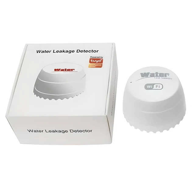 Датчик затопления Tuya WiFi smart house со звуковым оповещением Белый (2612940045)