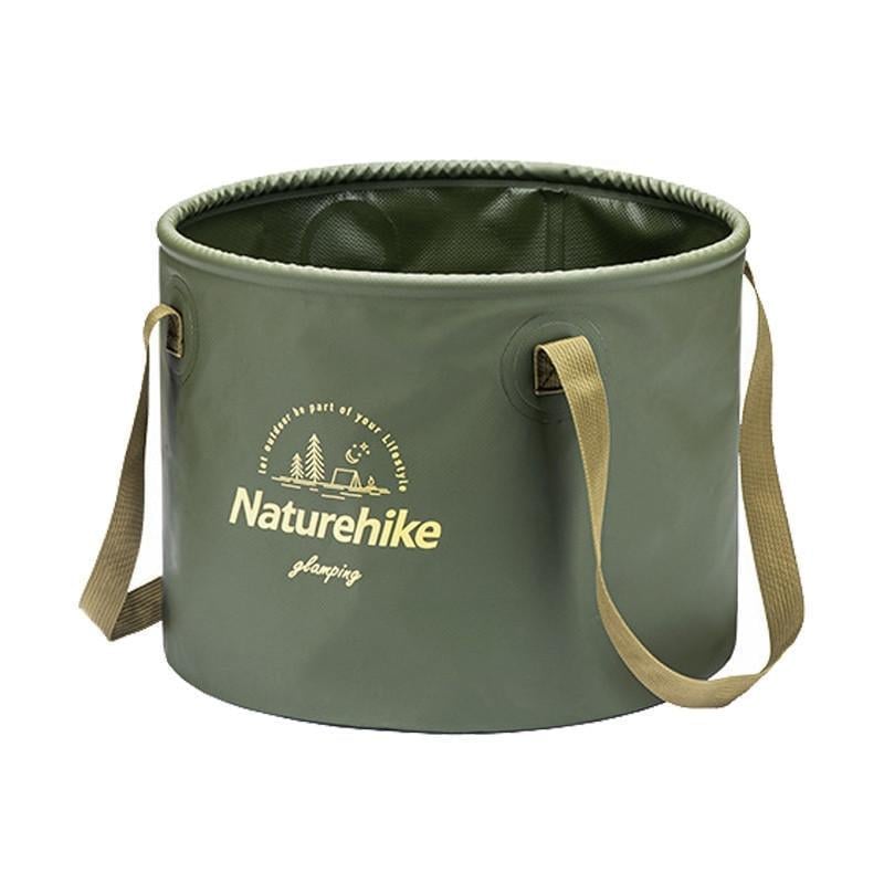 Ведро складное Naturehike NH20SJ040 Round bucket PVC 20 л Army green (6927595764640)