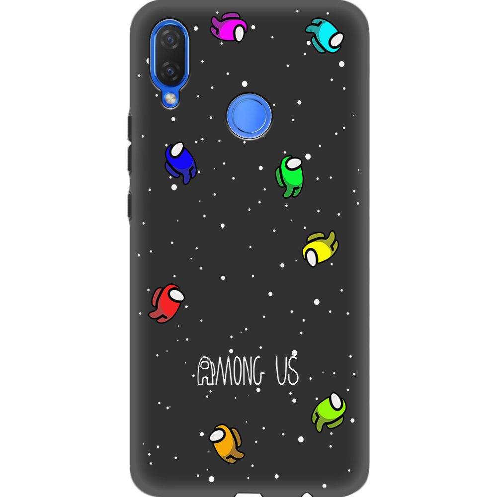Чехол Boxface Huawei P Smart Plus Among Us Invisible Черный силикон (34912-bk76-35159)