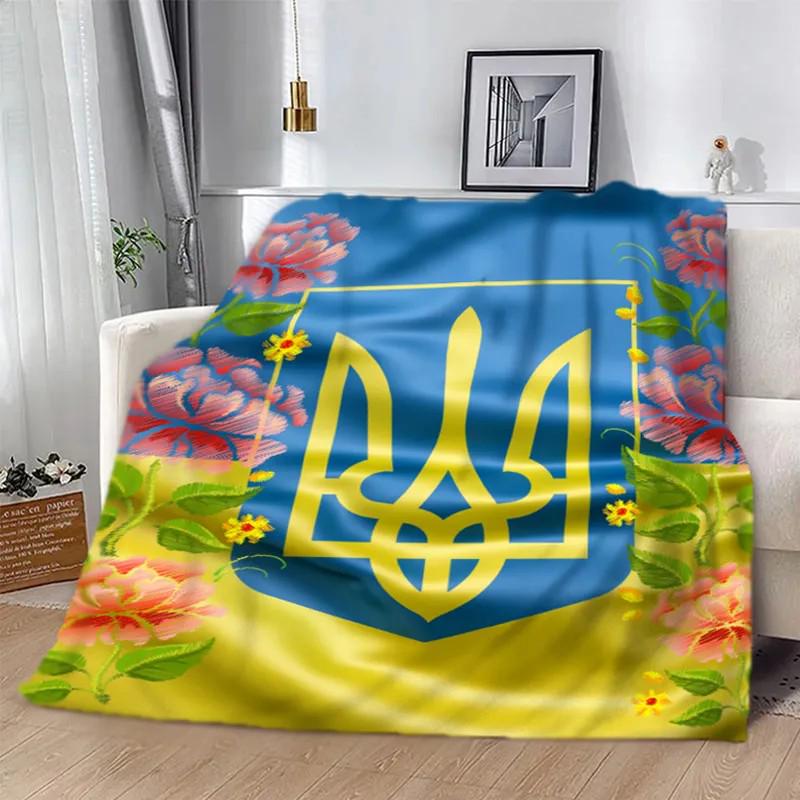 Плед-покрывало Гордость плюш/велюр полуторное 160х200 см Синий