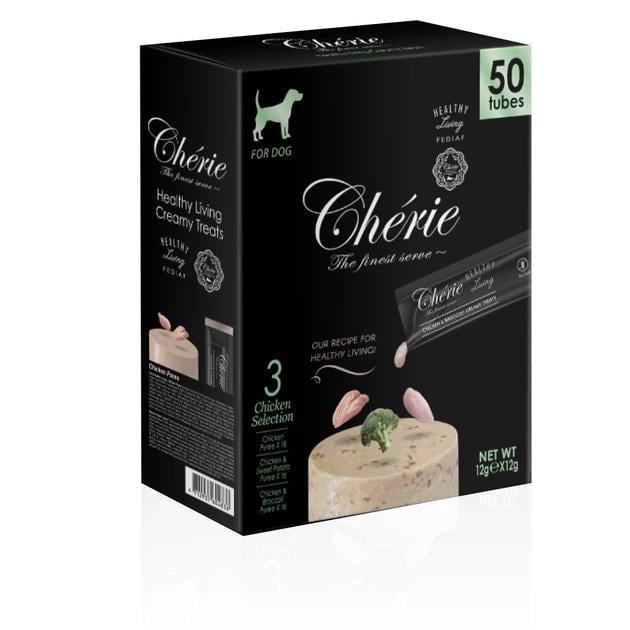 Набор кремовых лакомств для собак Cherie с курицей 50х12 г