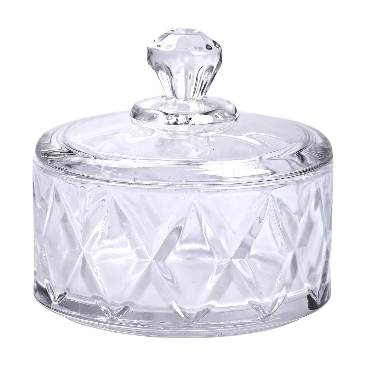 Конфетница с крышкой стеклянная HP-YH-20 Ø 10 см (A-033623) - фото 4 Конфетница с крышкой стеклянная HP-YH-20 Ø 10 см (A-033623) - фото 4