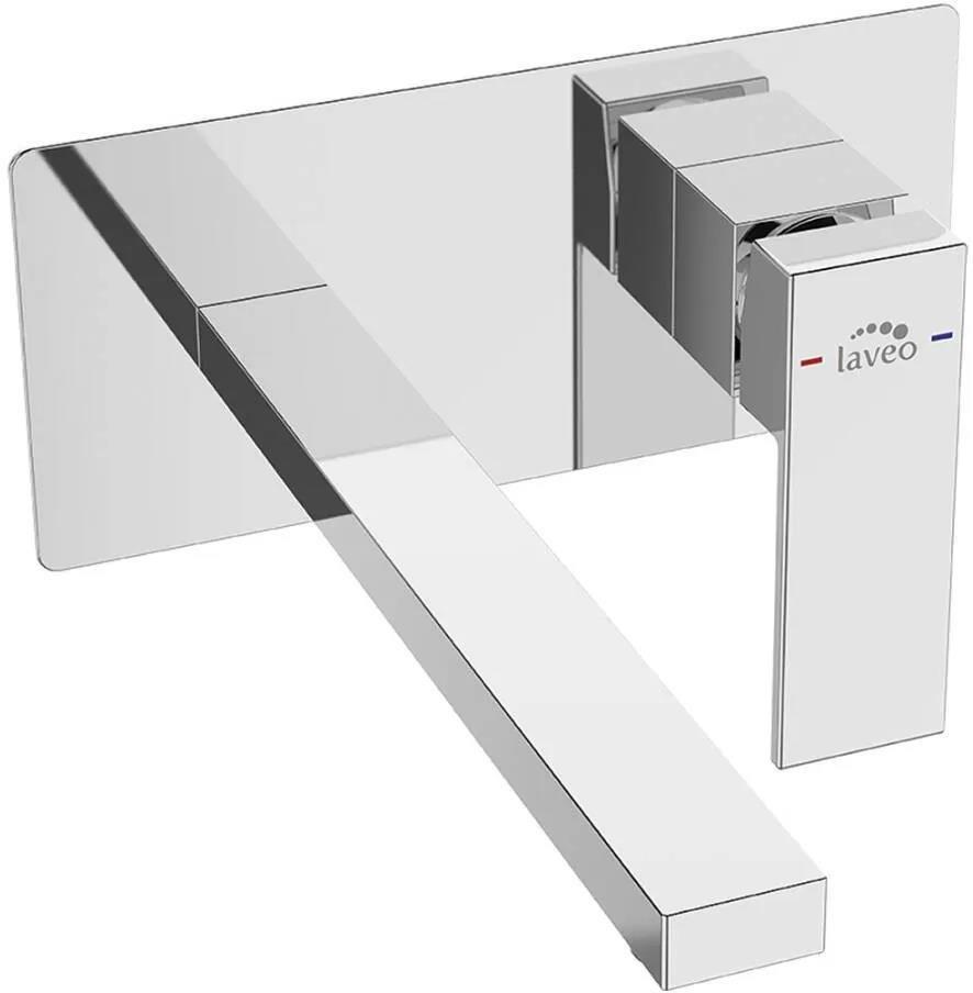 Смеситель для умывальника Laveo Kvadrato Chrom (BLQ022P)