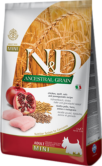 Корм низкозерновой сухой Фармина для собак малых пород N&D LG CHICK & POMEGRANATE 7 кг (35073) - фото 2 Корм низкозерновой сухой Фармина для собак малых пород N&D LG CHICK & POMEGRANATE 7 кг (35073) - фото 2