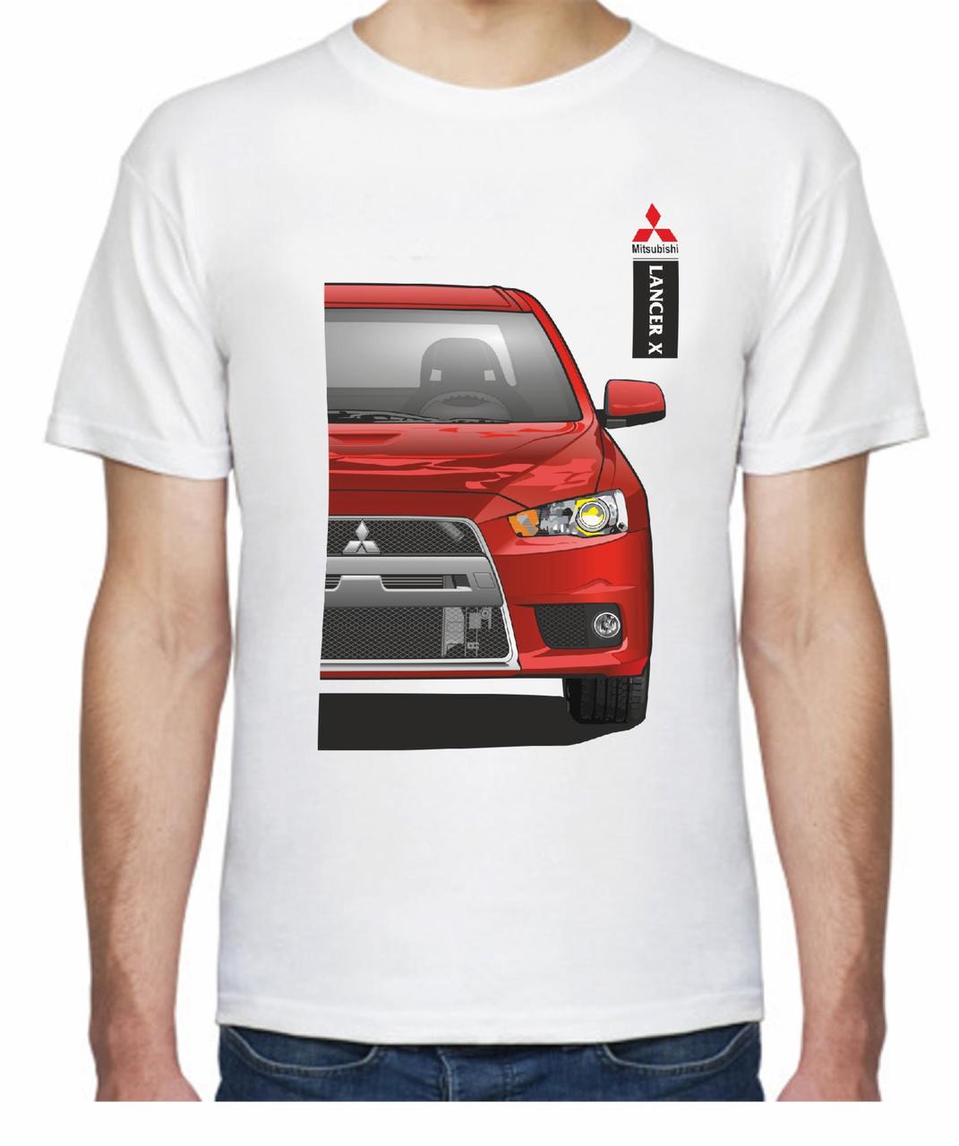 Футболка мужская Avtolife Mitsubishi Lancer XF 305101 S Red/Белый (2496438568)