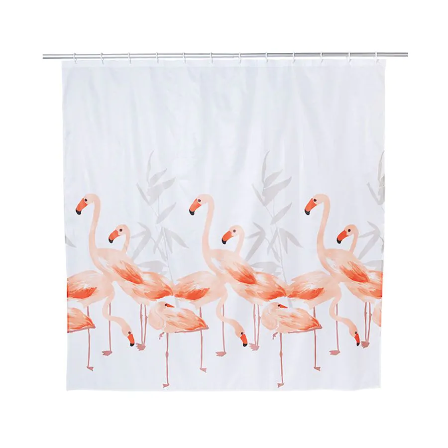 Шторка для ванної Spirella 10.16355 Flamingo 180x200 см Salmon - фото 4