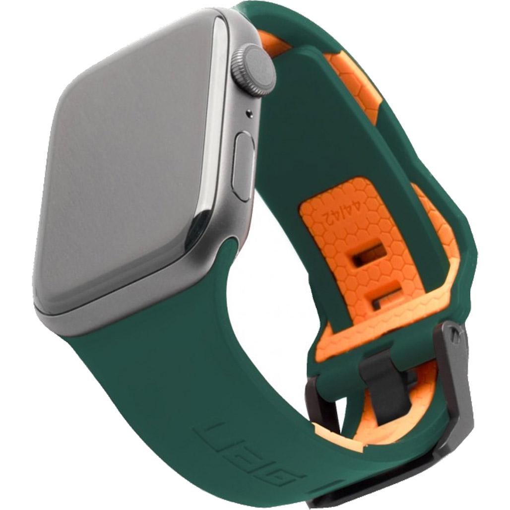 Ремінець для годинника Armorstandart Civilian Silicone Watch Strap для Apple Watch 38/40/41 мм Green/Orange (ARM58394)