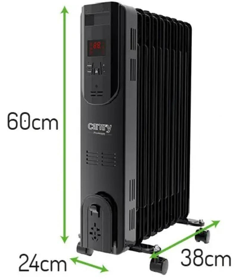 Масляный обогреватель Camry с ДУ 9 секций 2000 Вт Black (CR 7810) - фото 6