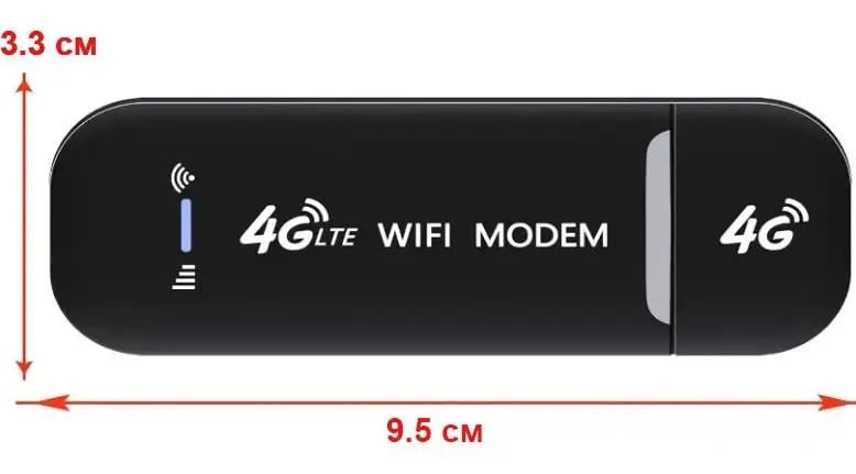 Роутер LTE Wi-Fi під SIM-карту 4G/USB/Wi-Fi Black (3_05316) - фото 3