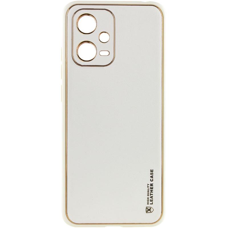 Протиударний Шкіряний Чохол Xshield для Xiaomi Redmi Note 12 Pro 5G Білий / White