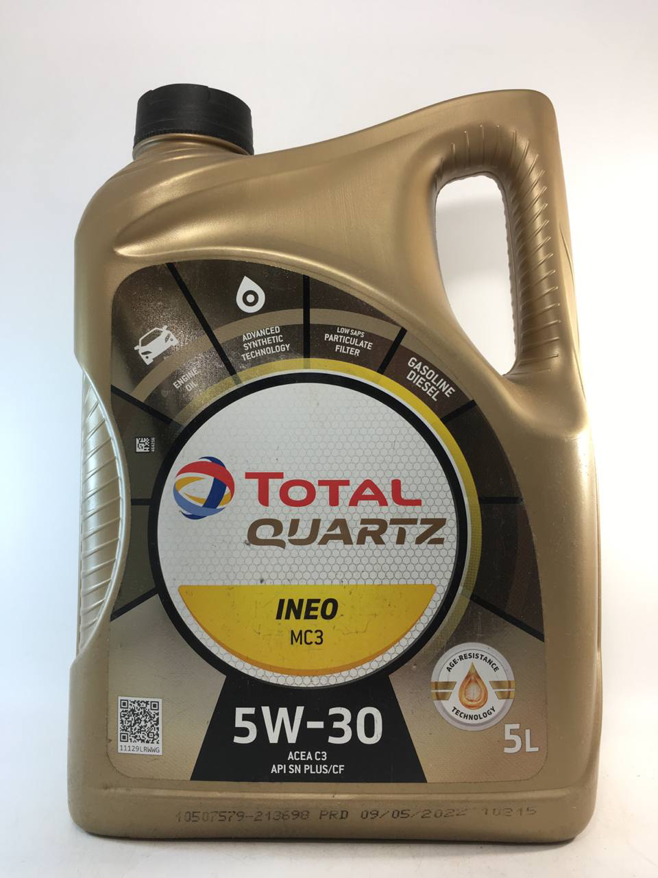 Моторное масло Total Quartz Ineo MC3 C3 SP 5W-30 5 л (157103)